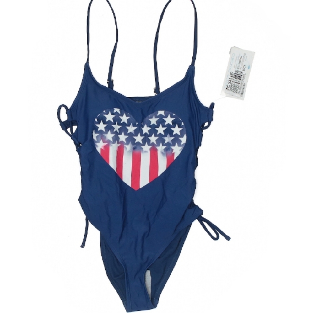 California Waves one piece swim suit.